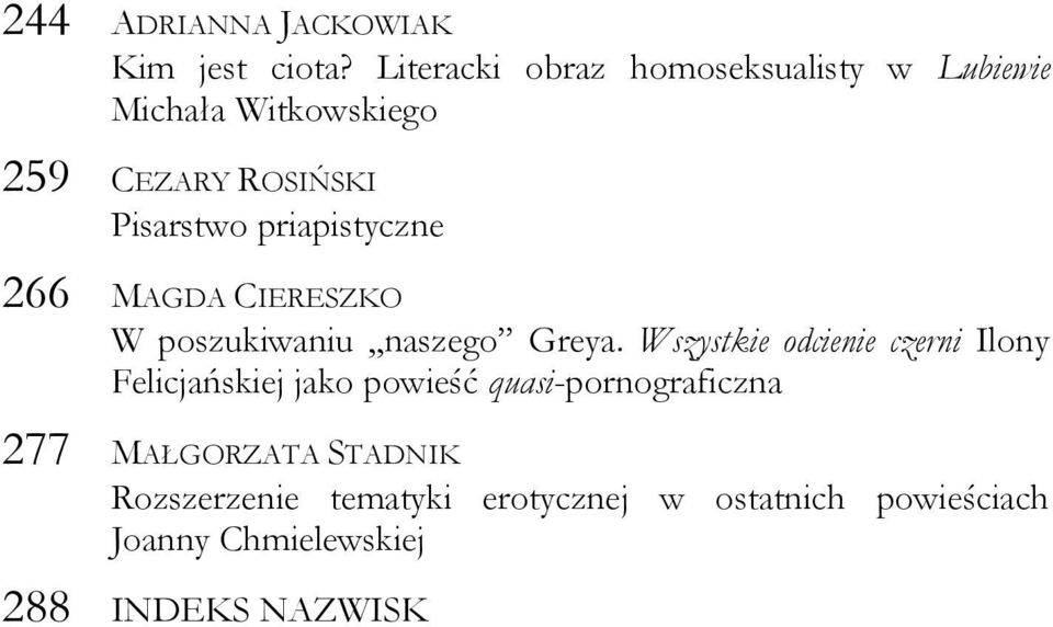 priapistyczne 266 MAGDA CIERESZKO W poszukiwaniu,,naszego Greya.