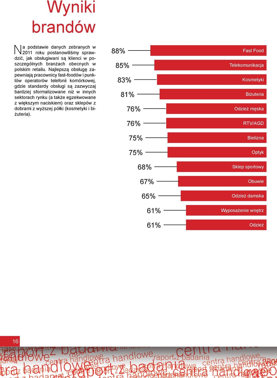 niż w in nych sektorach rynku (a tak że egzekwowane z większym na ci skiem) oraz sklepów z dobra mi z wyższej półki (kosmety ki i biżu teria).