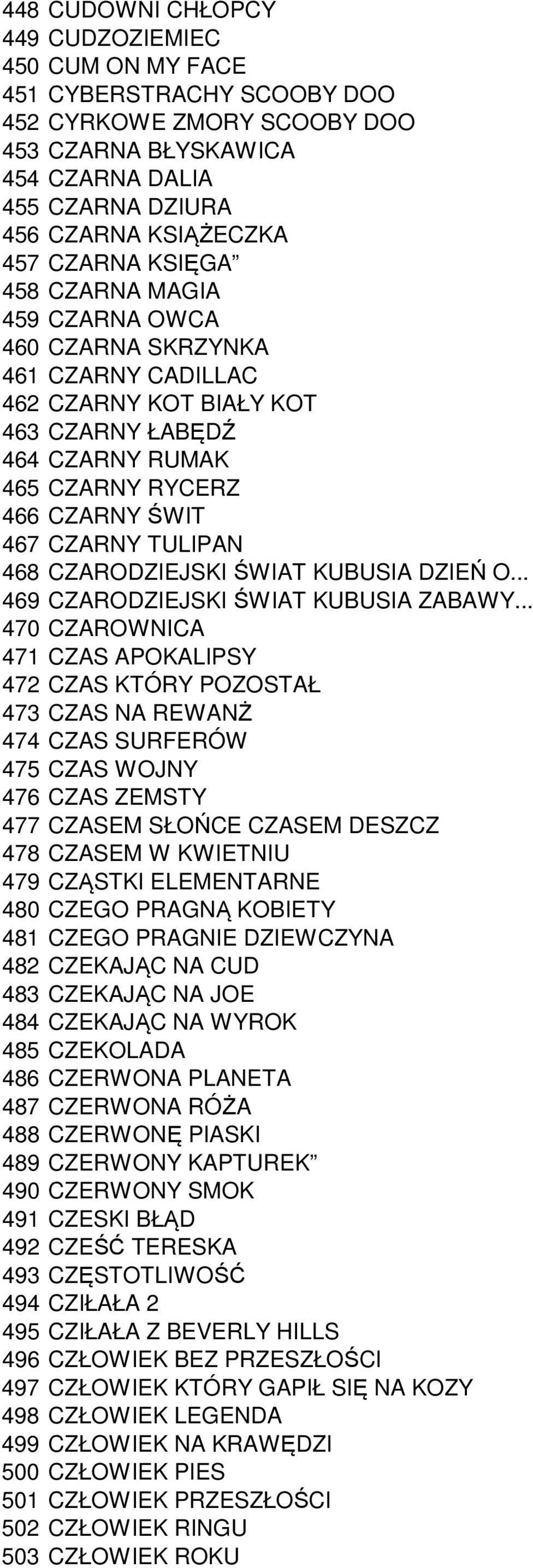 468 CZARODZIEJSKI ŚWIAT KUBUSIA DZIEŃ O... 469 CZARODZIEJSKI ŚWIAT KUBUSIA ZABAWY.