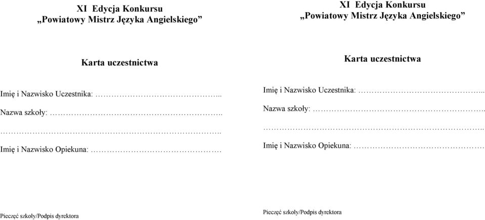 Mistrz Języka Angielskiego.