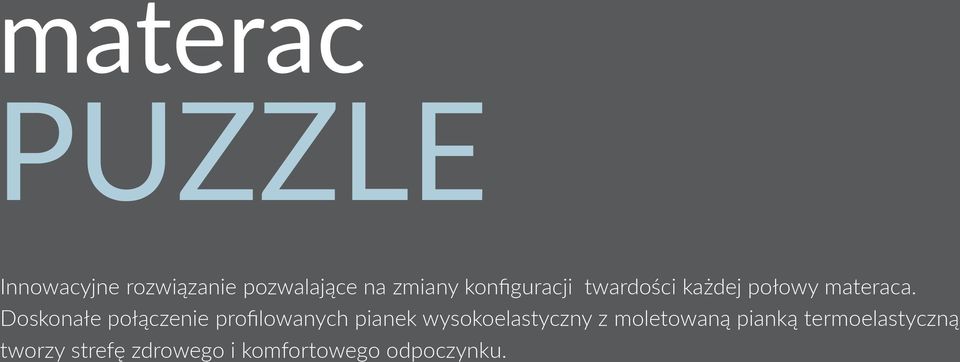 Doskonałe połączenie profilowanych pianek wysokoelastyczny z