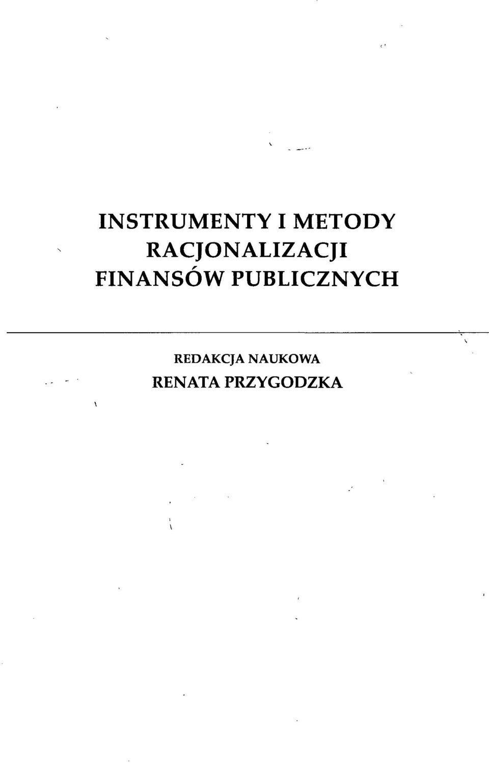 FINANSÓW PUBLICZNYCH