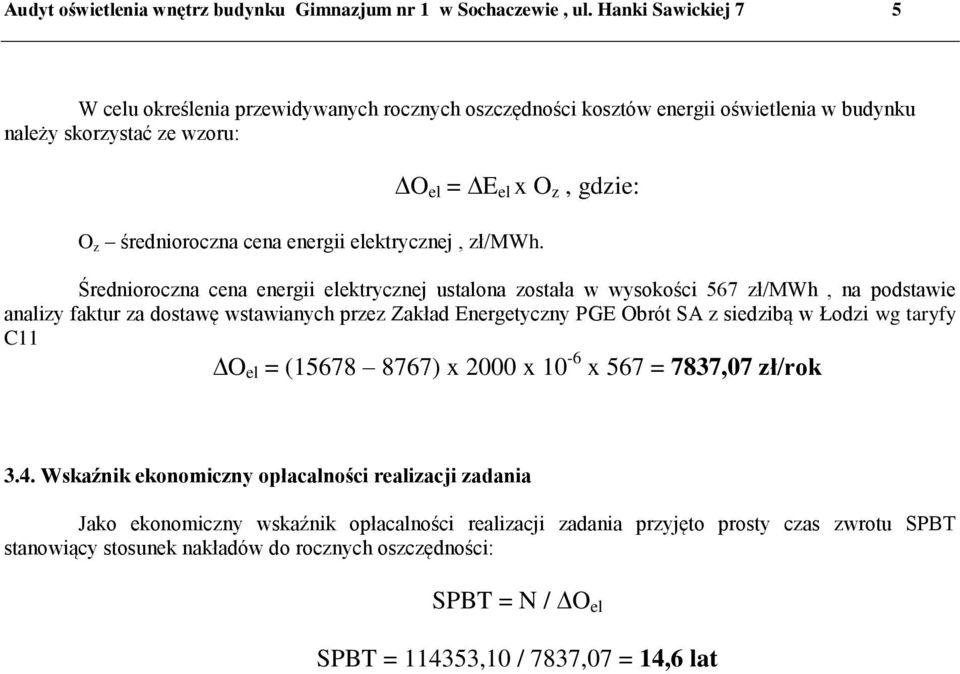 elektrycznej, zł/mwh.