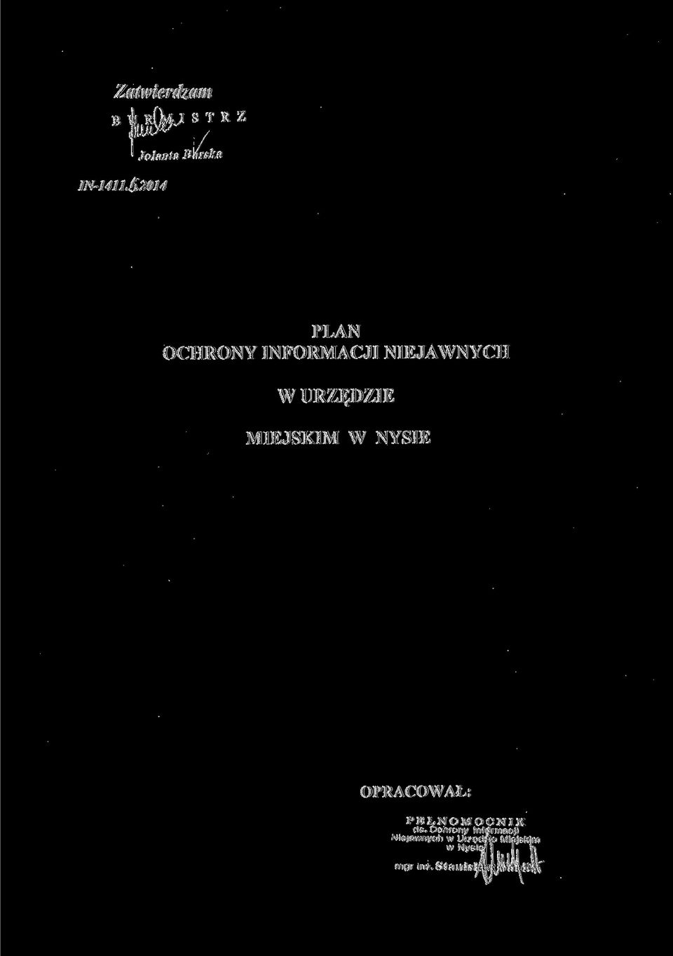 MIEJSKIM W NYSIE OPRACOWAŁ: PEŁNOMOCNIK ds.