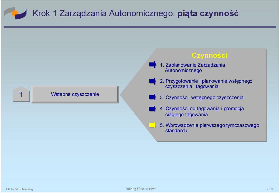 Przygotowanie i planowanie wstępnego czyszczenia i tagowania 3.