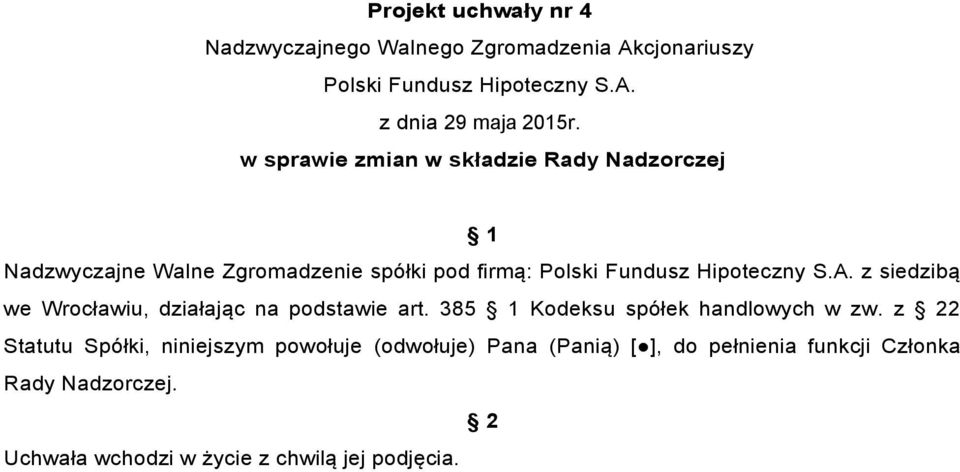 385 Kodeksu spółek handlowych w zw.