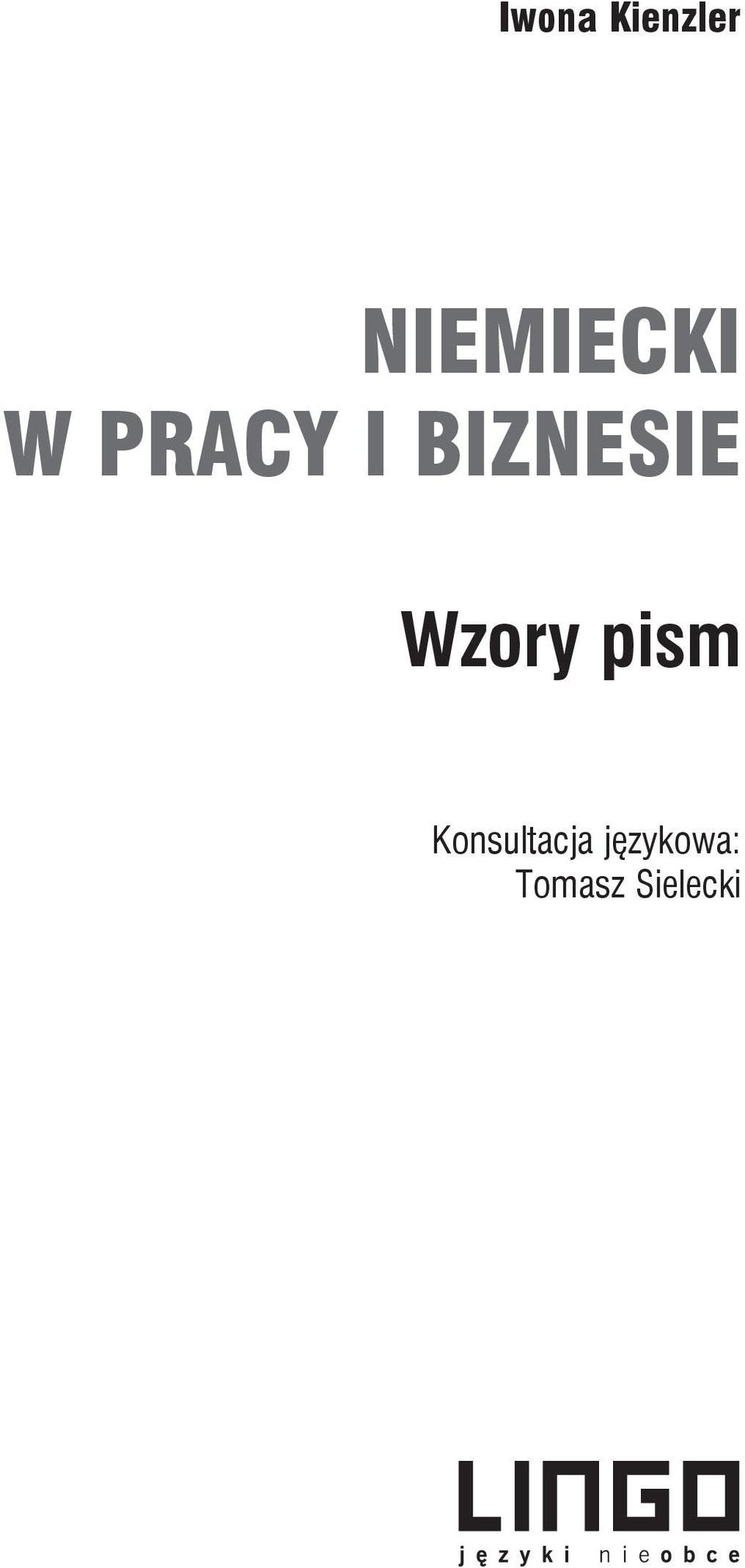 biznesie Wzory pism