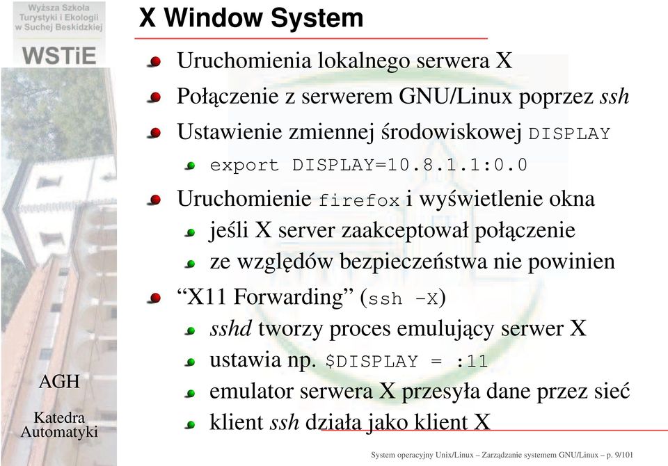 0 Uruchomienie firefox i wyświetlenie okna jeśli X server zaakceptował połączenie ze względów bezpieczeństwa nie powinien X11