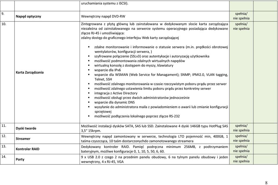 dedykowane złącze RJ-45 i umożliwiająca: zdalny dostęp do graficznego int