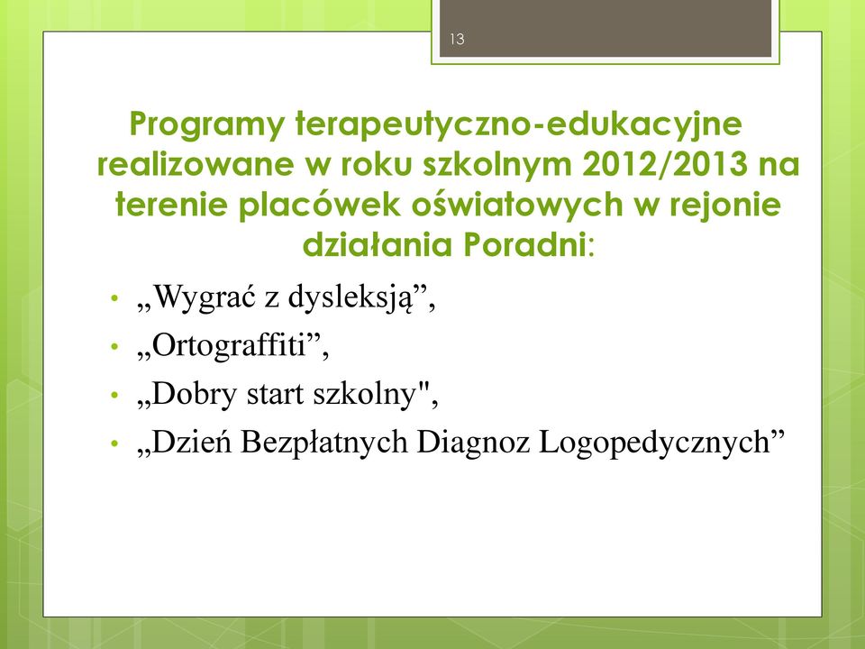 rejonie działania Poradni: Wygrać z dysleksją,