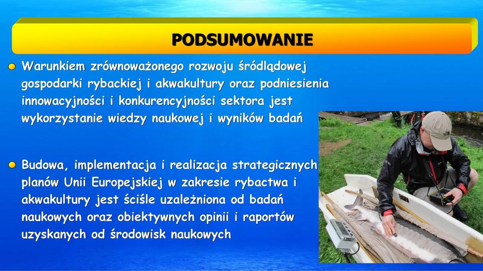 Budowa, implementacja i realizacja strategicznych planów Unii Europejskiej w zakresie rybactwa i