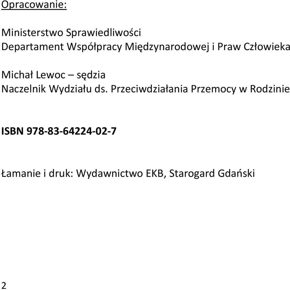 Naczelnik Wydziału ds.