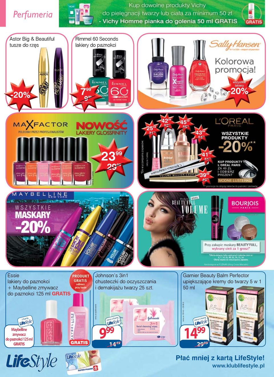 Maybelline zmywacz do paznokci 125 ml GRATIS Johnson s 3in1 chusteczki do oczyszczania i demakijażu twarzy 25 szt.