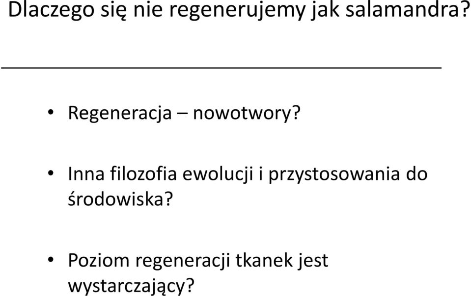 Inna filozofia ewolucji i przystosowania