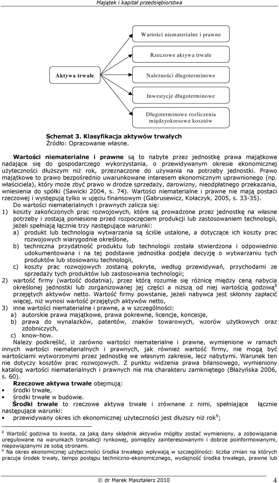 Wartości niematerialne i prawne są to nabyte przez jednostkę prawa majątkowe nadające się do gospodarczego wykorzystania, o przewidywanym okresie ekonomicznej uŝyteczności dłuŝszym niŝ rok,