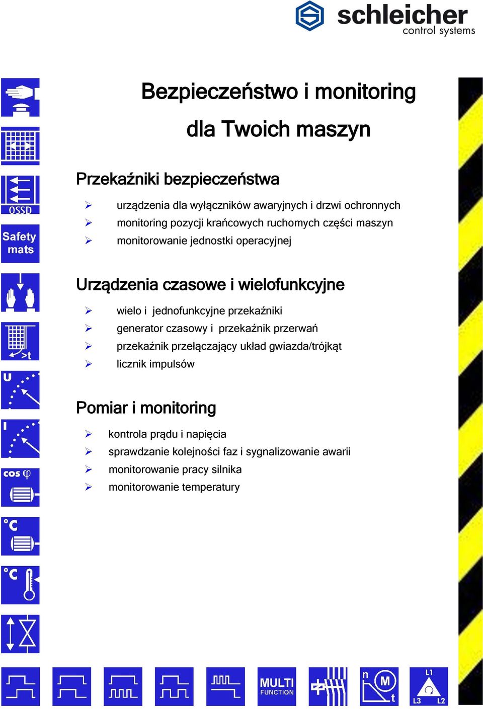 jednofunkcyjne przekaźniki generator czasowy i przekaźnik przerwań przekaźnik przełączający układ gwiazda/trójkąt licznik impulsów