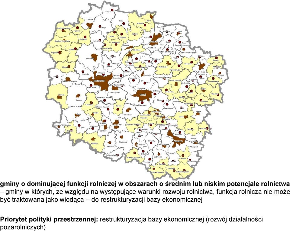 rolnicza nie może być traktowana jako wiodąca do restrukturyzacji bazy ekonomicznej