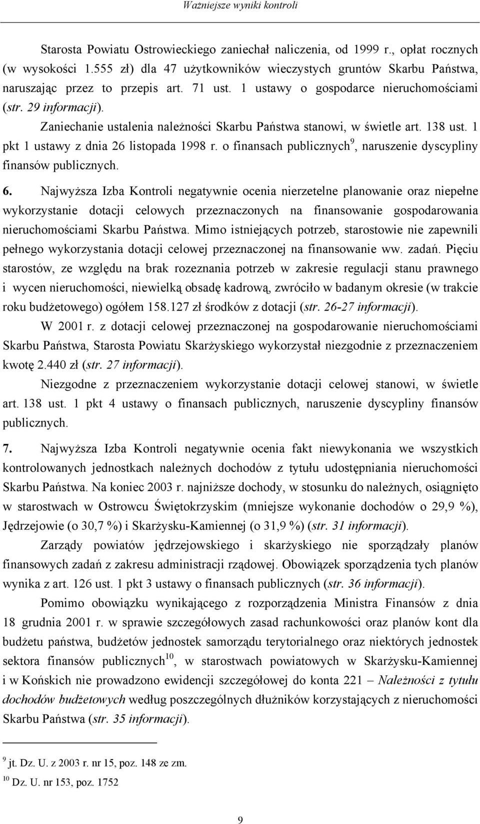 o finansach publicznych 9, naruszenie dyscypliny finansów publicznych. 6.