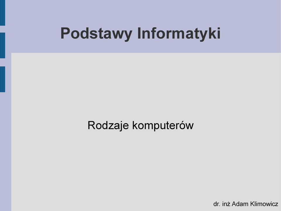 Rodzaje