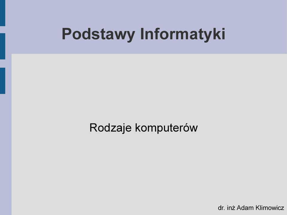 Rodzaje