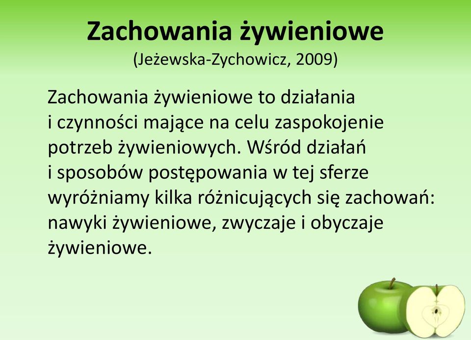 żywieniowych.