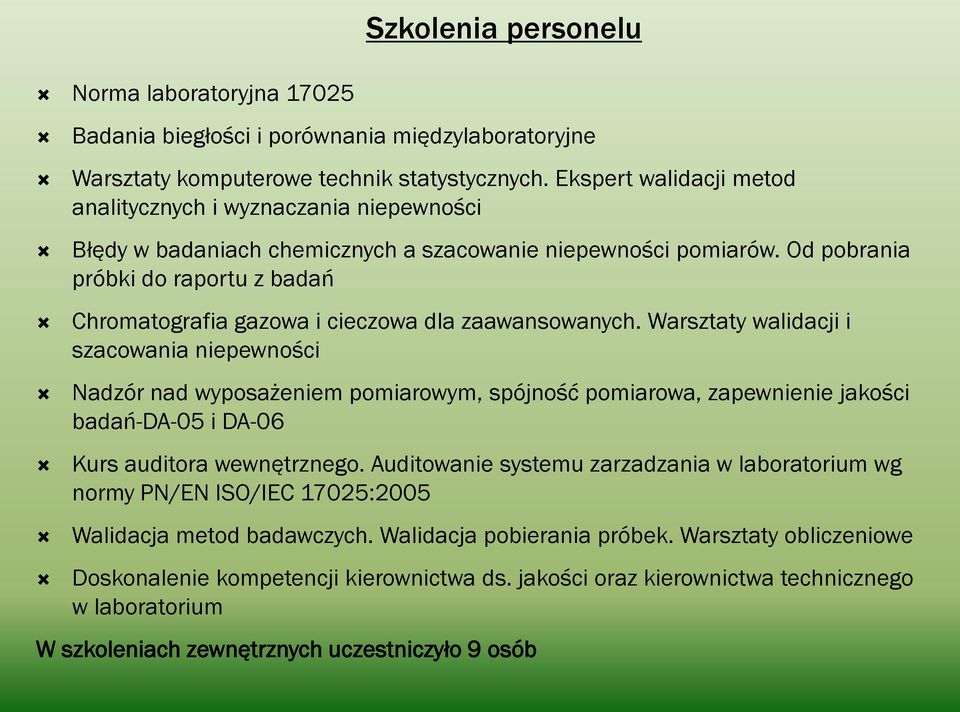 Od pobrania próbki do raportu z badań Chromatografia gazowa i cieczowa dla zaawansowanych.