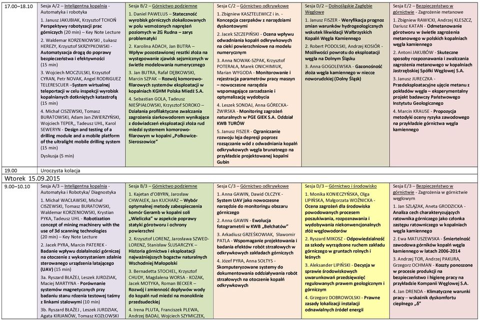 Wojciech MOCZULSKI, Krzysztof CYRAN, Petr NOVAK, Angel RODRIGUEZ TELERESCUER System wirtualnej teleportacji w celu inspekcji wyrobisk kopalnianych dotkniętych katastrofą 4.