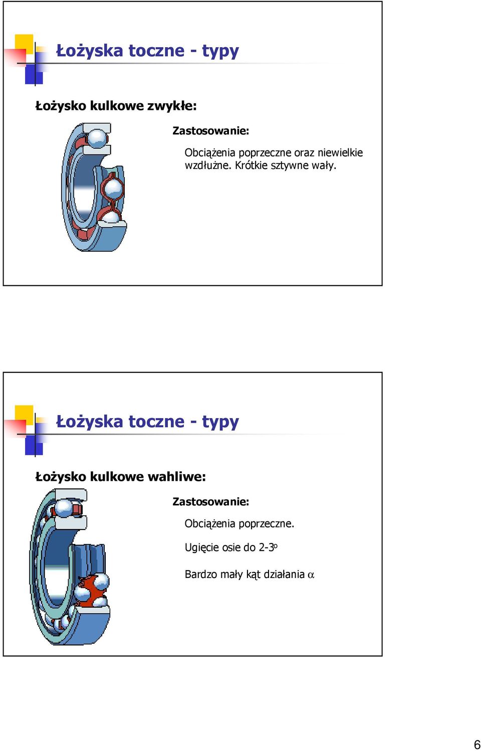 Krótkie sztywne wały.