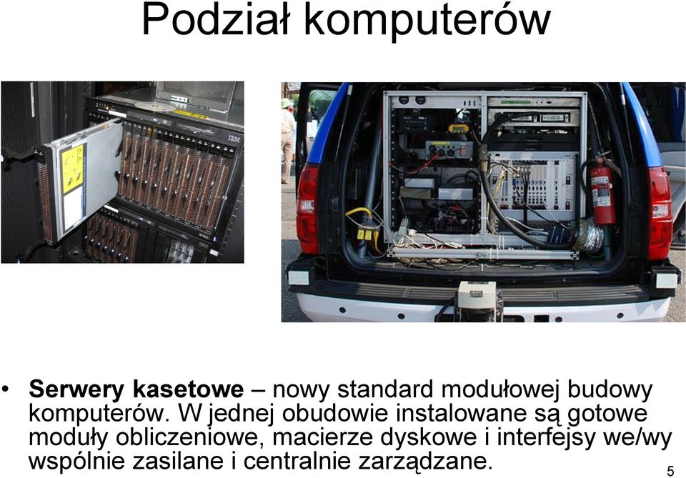 W jednej obudowie instalowane są gotowe moduły