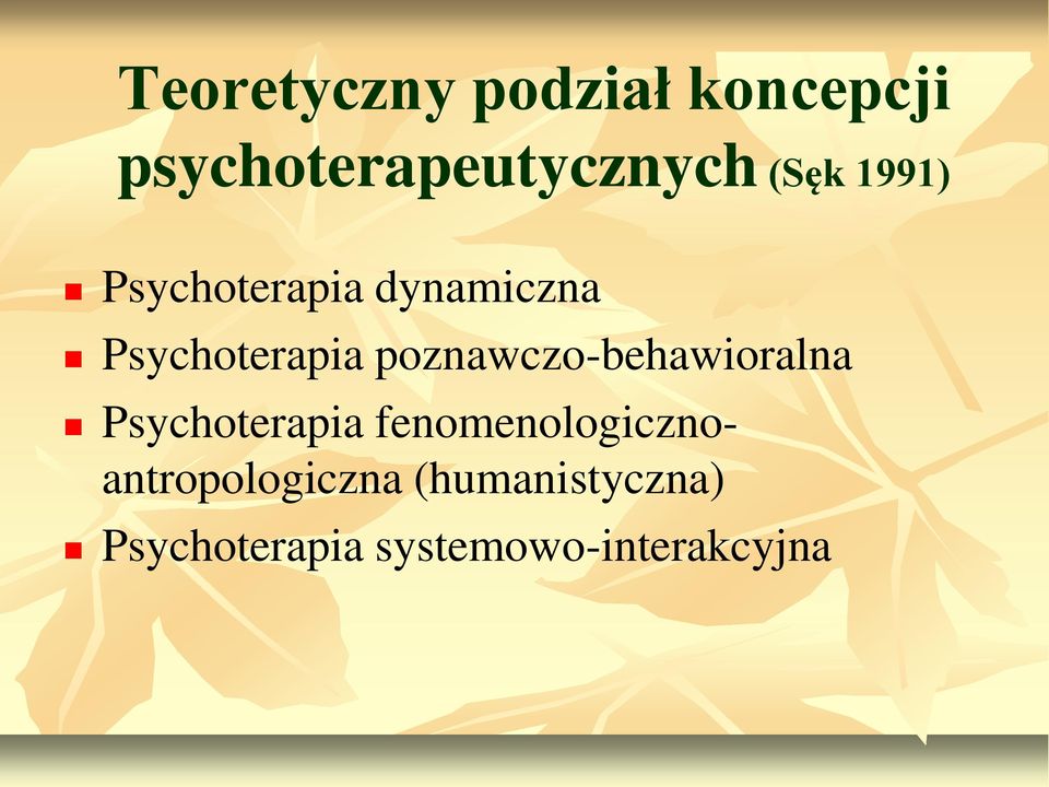 poznawczo-behawioralna Psychoterapia