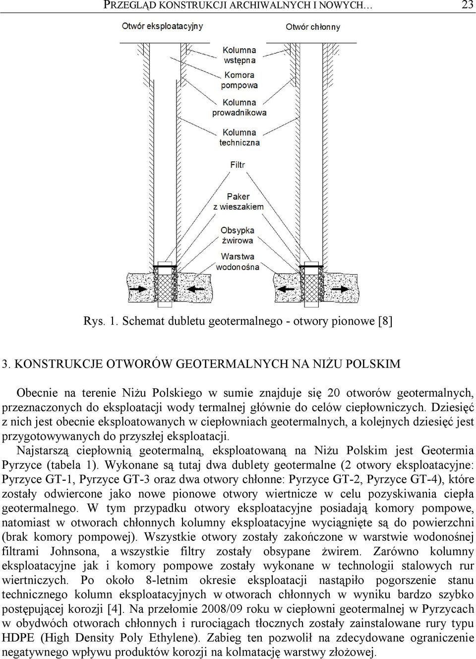 ciepłowniczych. Dziesięć z nich jest obecnie eksploatowanych w ciepłowniach geotermalnych, a kolejnych dziesięć jest przygotowywanych do przyszłej eksploatacji.