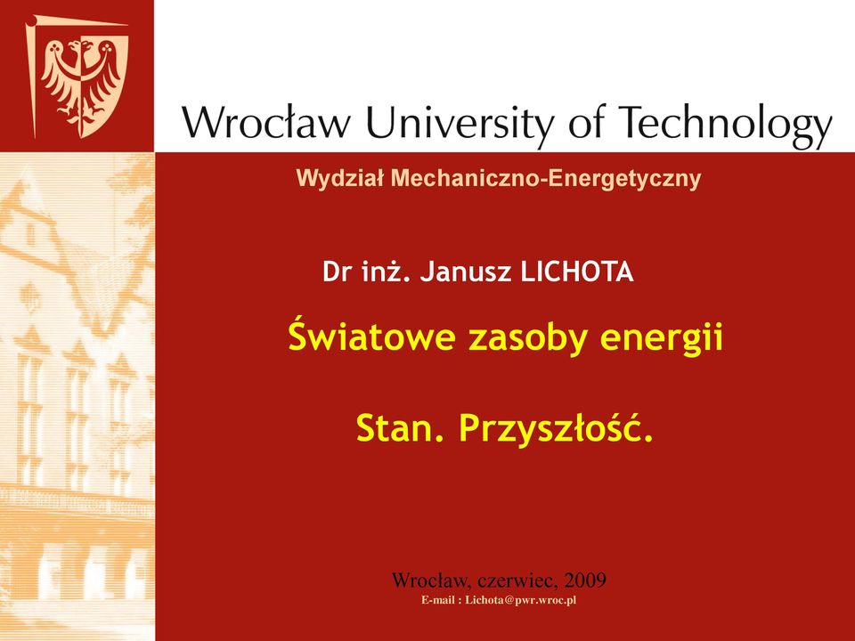 energii Stan. Przyszłość.