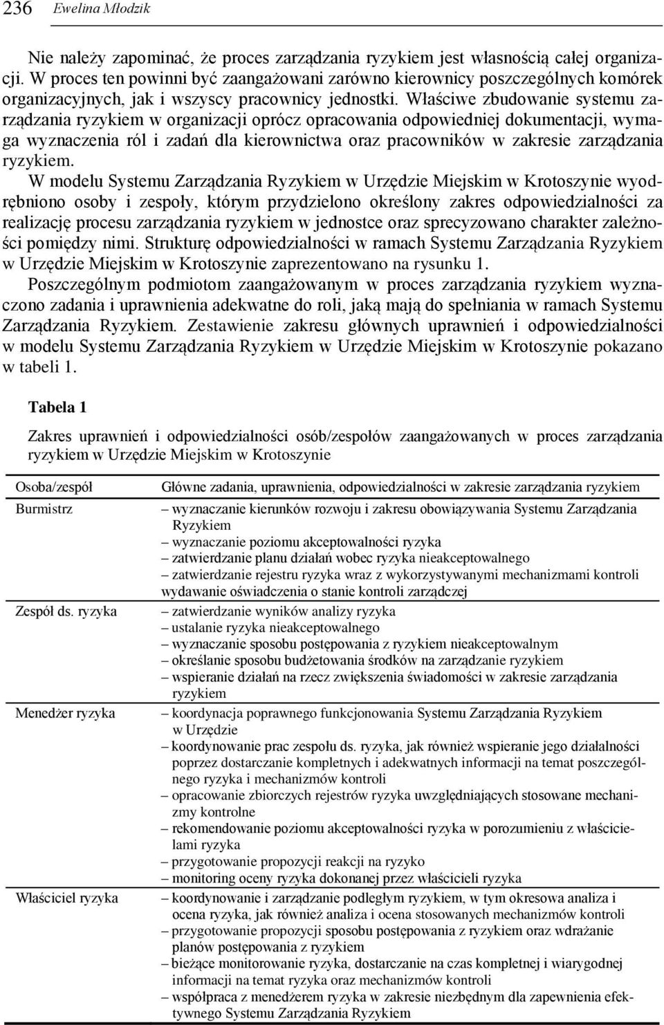 Właściwe zbudowanie systemu zarządzania ryzykiem w organizacji oprócz opracowania odpowiedniej dokumentacji, wymaga wyznaczenia ról i zadań dla kierownictwa oraz pracowników w zakresie zarządzania