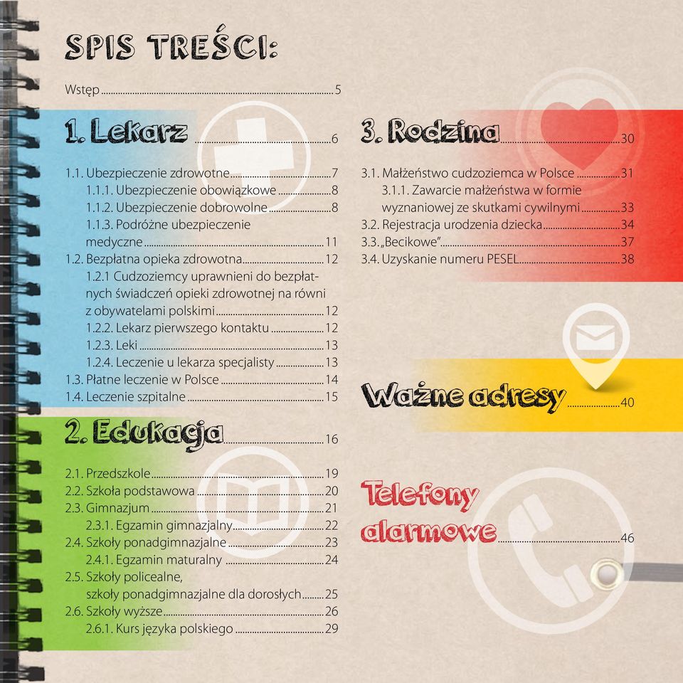 Leczenie u lekarza specjalisty...13 1.3. Płatne leczenie w Polsce...14 1.4. Leczenie szpitalne...15 2. Edukacja...16 2.1. Przedszkole...19 2.2. Szkoła podstawowa...20 2.3. Gimnazjum...21 2.3.1. Egzamin gimnazjalny.