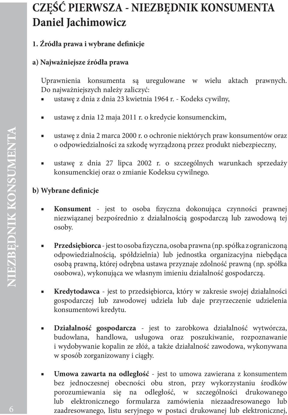 o kredycie konsumenckim, NIEZBĘDNIK KONSUMENTA ustawę z dnia 2 marca 2000 r.