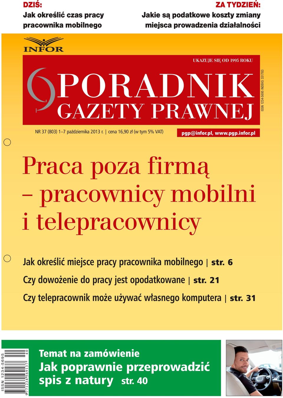 pl, www.pgp.infor.pl Praca poza firmą pracownicy mobilni i telepracownicy Jak określić miejsce pracy pracownika mobilnego str.