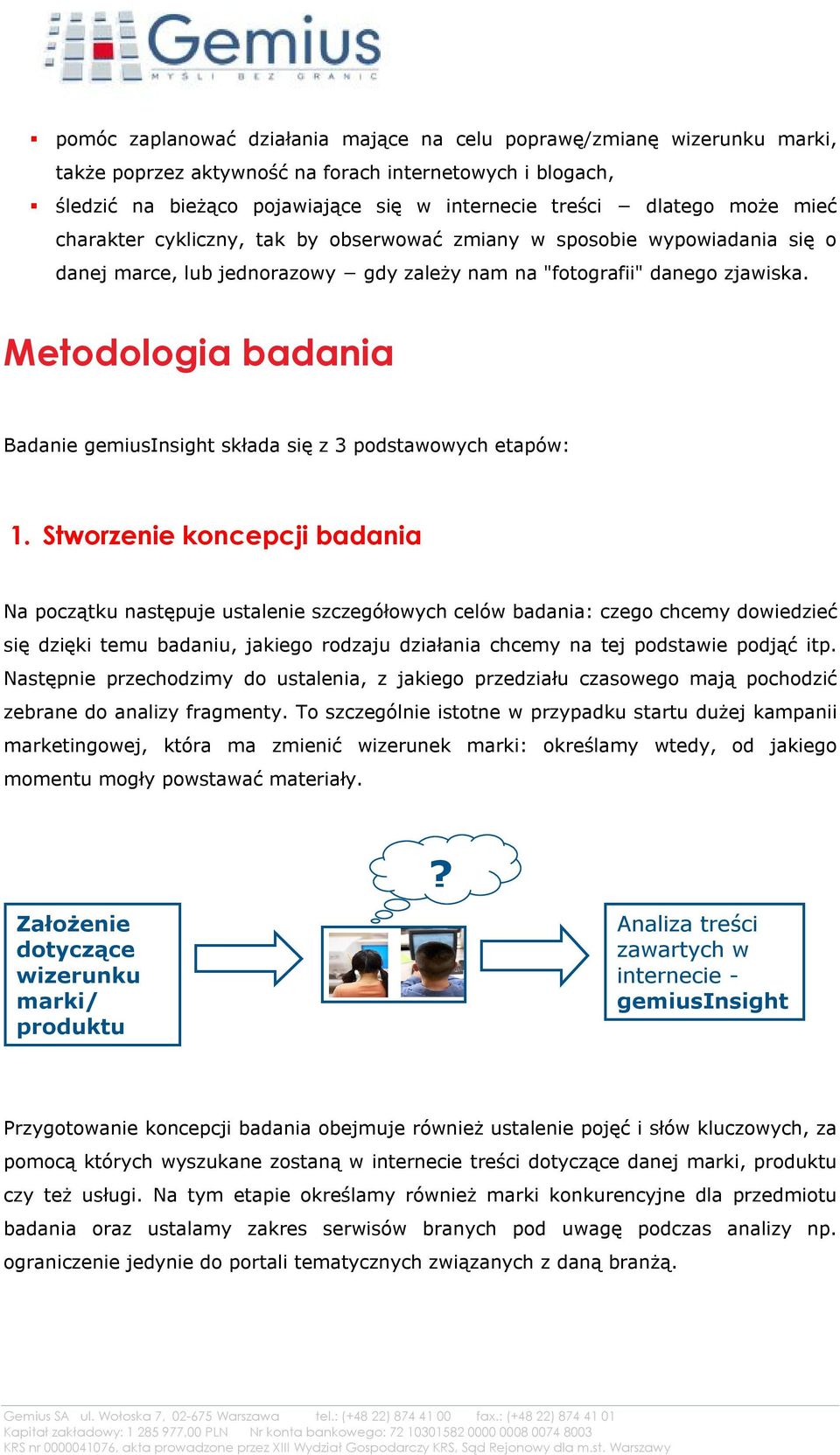 Metodologia badania Badanie gemiusinsight składa się z 3 podstawowych etapów: 1.