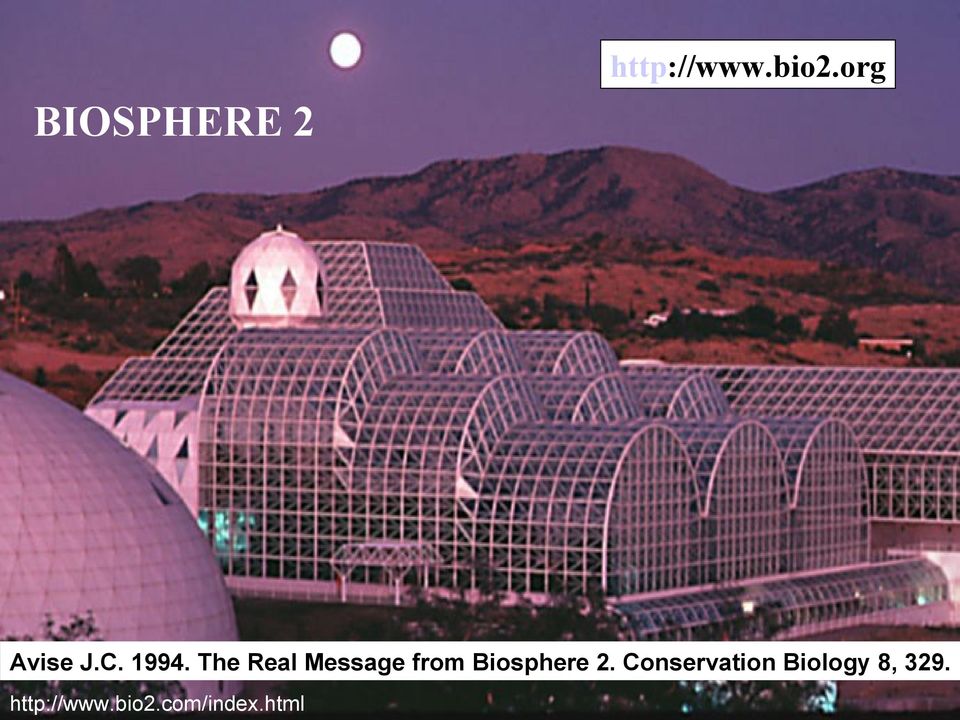 The Real Message from Biosphere 2.