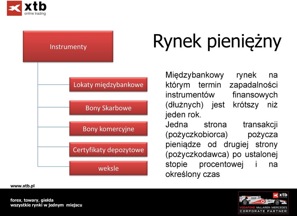 finansowych (dłużnych) jest krótszy niż jeden rok.