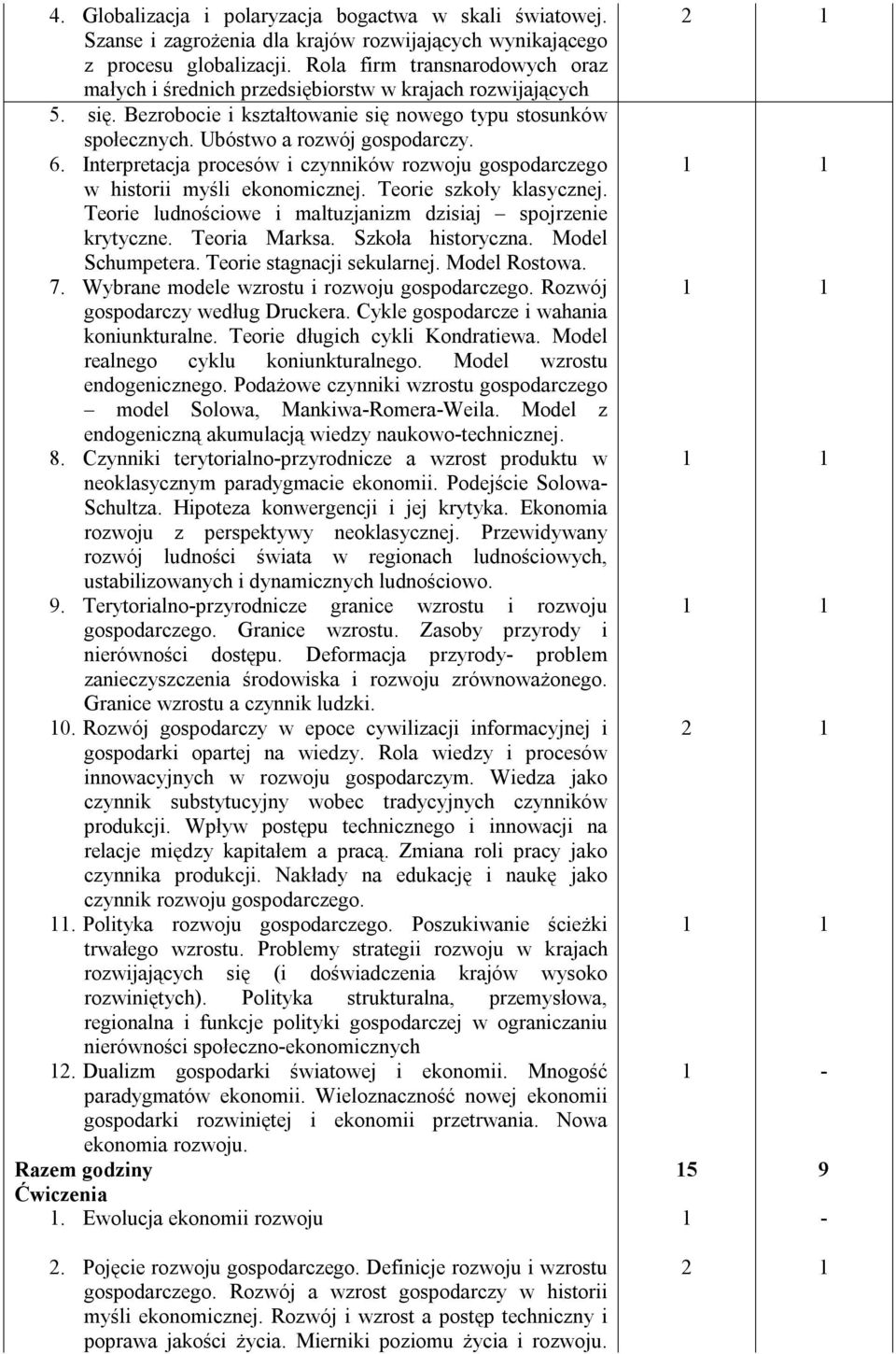 Interpretacja procesów i czynników rozwoju gospodarczego w historii myśli ekonomicznej. Teorie szkoły klasycznej. Teorie ludnościowe i maltuzjanizm dzisiaj spojrzenie krytyczne. Teoria Marksa.