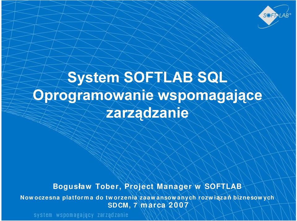 SOFTLAB Nowoczesna platforma do tworzenia