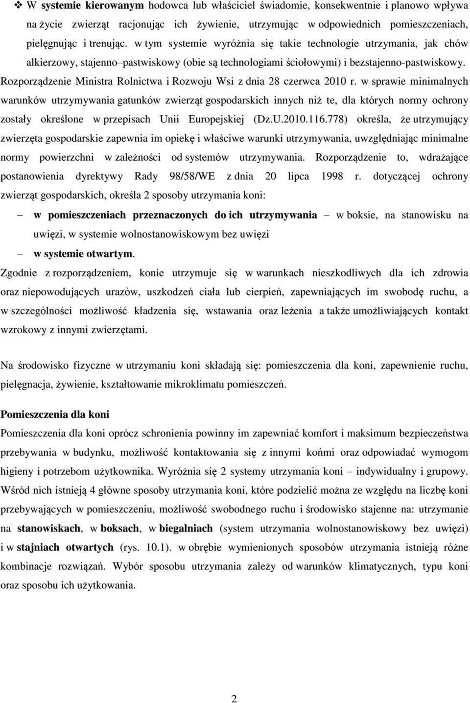 Rozporządzenie Ministra Rolnictwa i Rozwoju Wsi z dnia 28 czerwca 2010 r.