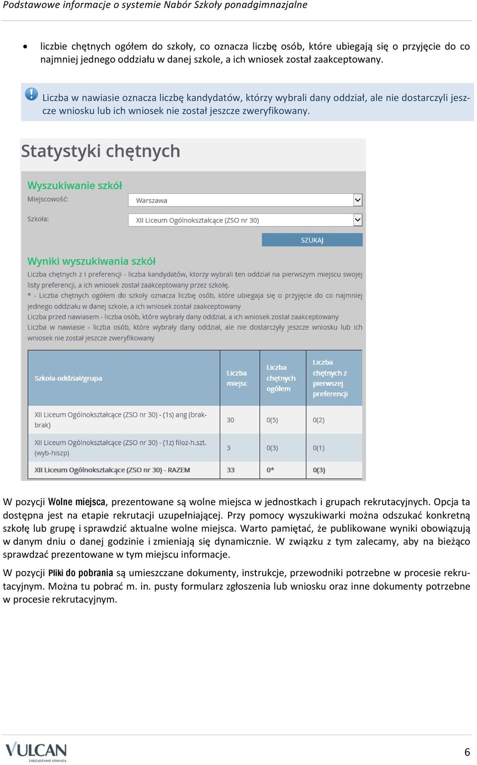 Liczba w nawiasie oznacza liczbę kandydatów, którzy wybrali dany oddział, ale nie dostarczyli jeszcze wniosku lub ich wniosek nie został jeszcze zweryfikowany.