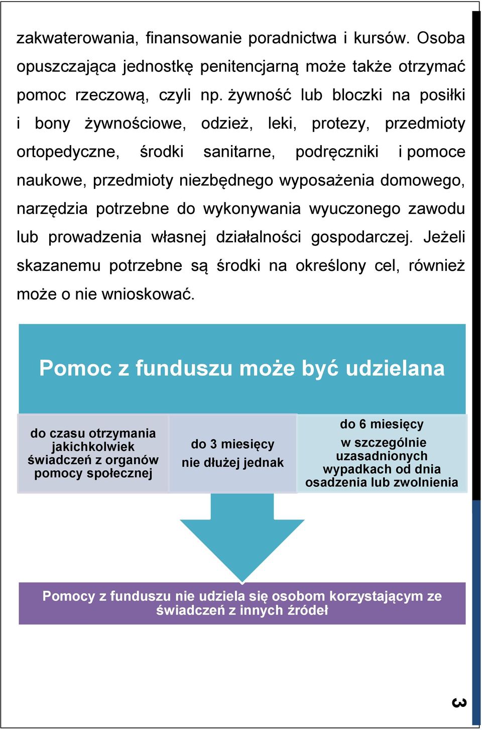 narzędzia potrzebne do wykonywania wyuczonego zawodu lub prowadzenia własnej działalności gospodarczej. Jeżeli skazanemu potrzebne są środki na określony cel, również może o nie wnioskować.