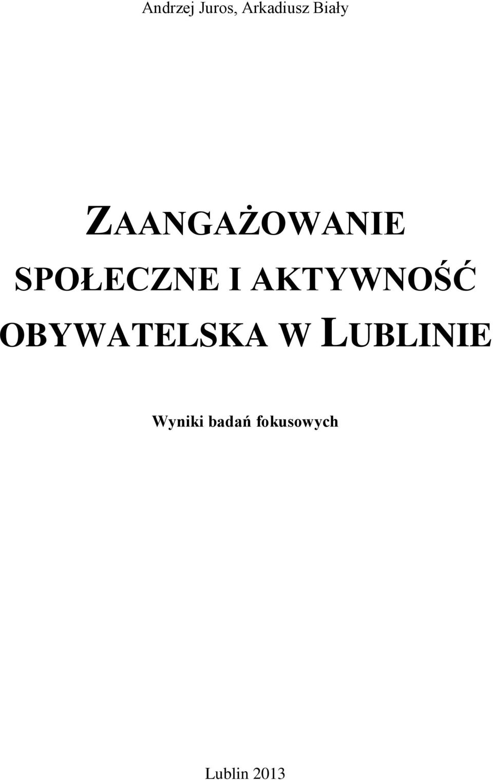 AKTYWNOŚĆ OBYWATELSKA W