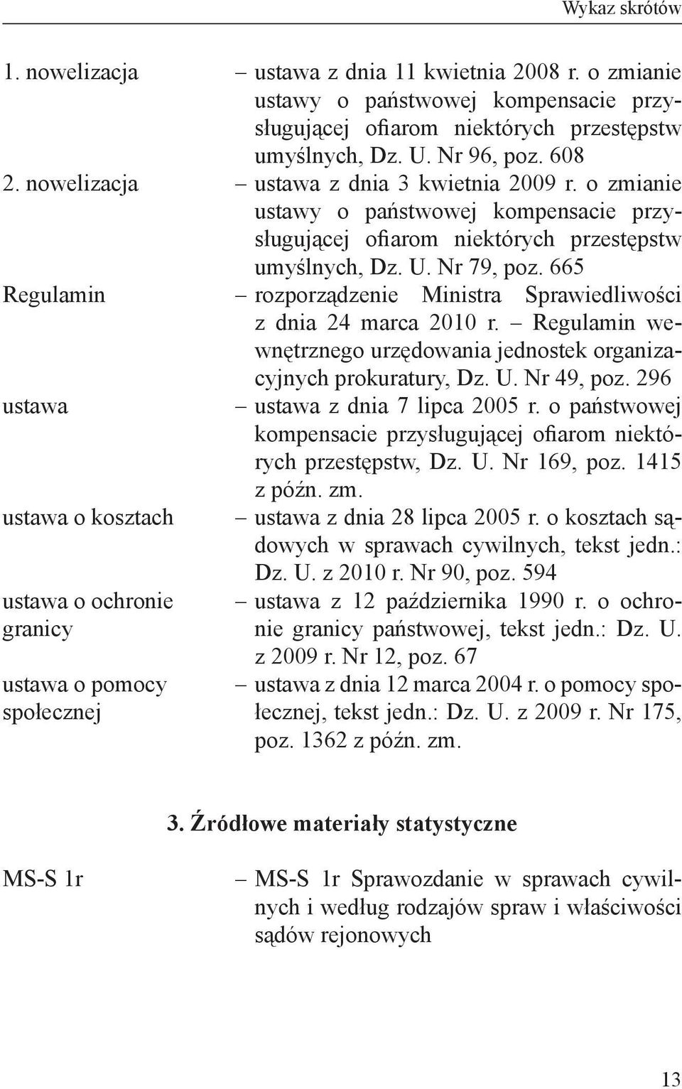 665 Regulamin rozporządzenie Ministra Sprawiedliwości z dnia 24 marca 2010 r. Regulamin wewnętrznego urzędowania jednostek organizacyjnych prokuratury, Dz. U. Nr 49, poz.