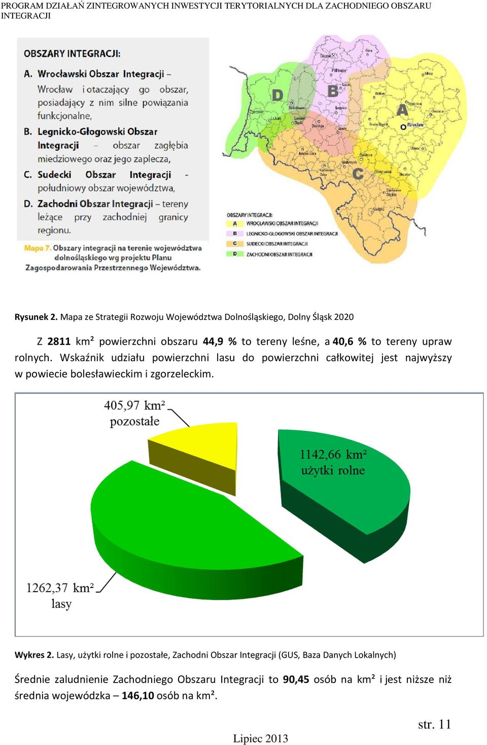 40,6 % to tereny upraw rolnych.