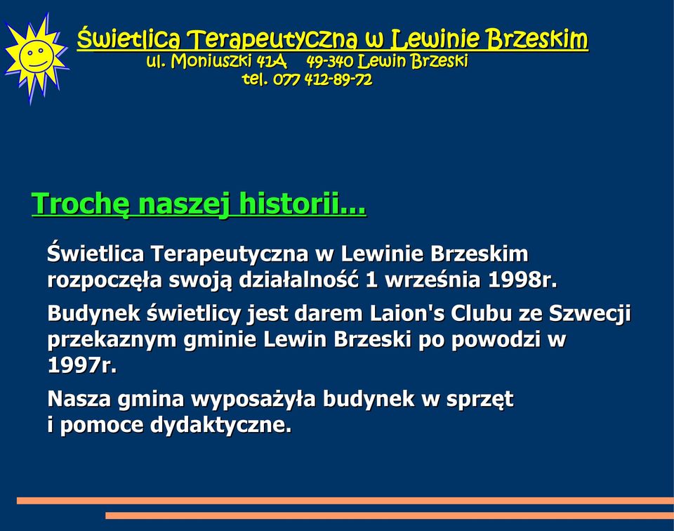 działalność 1 września 1998r.