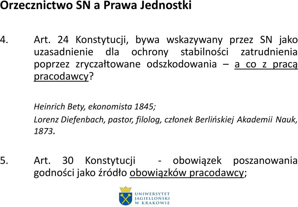 poprzez zryczałtowane odszkodowania a co z pracą pracodawcy?