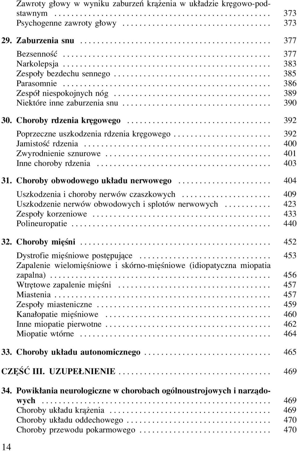 .................................... 385 Parasomnie................................................. 386 Zespó³ niespokojnych nóg..................................... 389 Niektóre inne zaburzenia snu.